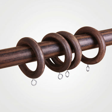 Solid wood curtain rings - Diycurtain